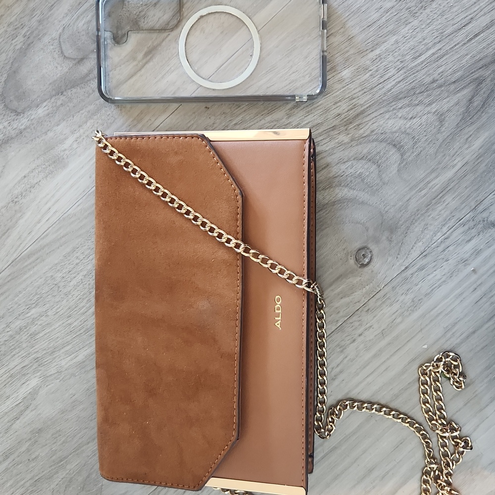 ALDO Brown Crossbody Clutch